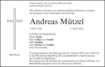 Anzeige von Andreas Mützel von MGO