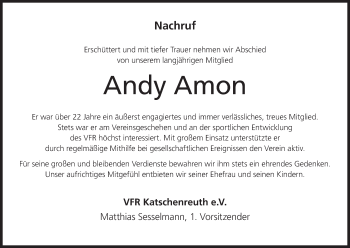 Anzeige von Andy Amon von MGO