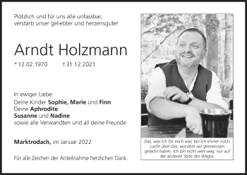 Anzeige von Arndt Holzmann von MGO