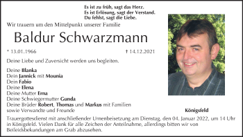 Anzeige von Baldur Schwarzmann von MGO