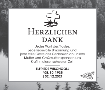Anzeige von Elfriede Wischgoll von MGO