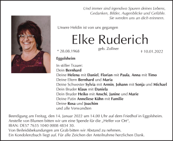 Anzeige von Elke Ruderich von MGO