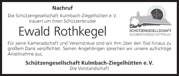Anzeige von Ewald Rothkegel von MGO