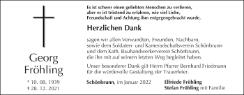 Anzeige von Georg Fröhling von MGO