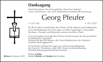 Anzeige von Georg Pfeufer von MGO