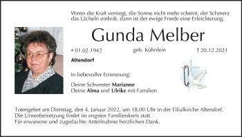 Anzeige von Gunda Melber von MGO