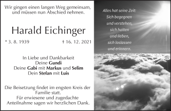 Anzeige von Harald Eichinger von MGO
