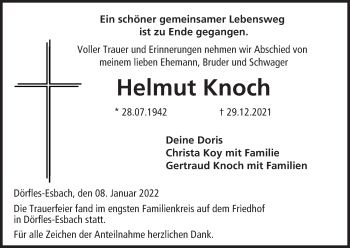 Anzeige von Helmut Knoch von MGO