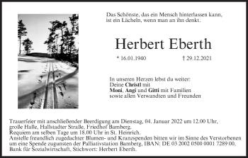 Anzeige von Herbert Eberth von MGO