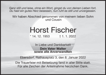 Anzeige von Horst Fischer von MGO