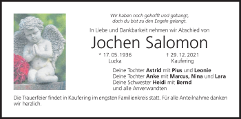 Anzeige von Jochen Salomon von MGO