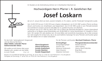 Anzeige von Josef Loskarn von MGO