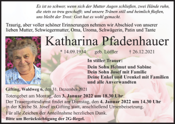 Anzeige von Katharina Pfadenhauer von MGO