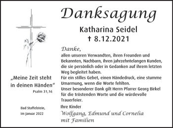 Anzeige von Katharina Seidel von MGO