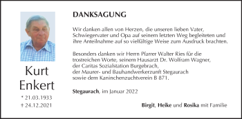 Anzeige von Kurt Enkert von MGO