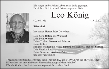 Anzeige von Leo König von MGO