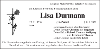 Anzeige von Lisa Durmann von MGO