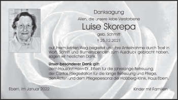 Anzeige von Luise Skorepa von MGO