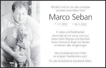 Anzeige von Marco Seban von MGO