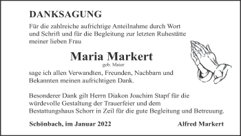 Anzeige von Maria Markert von MGO