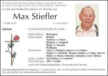 Anzeige von Max Stiefler von MGO