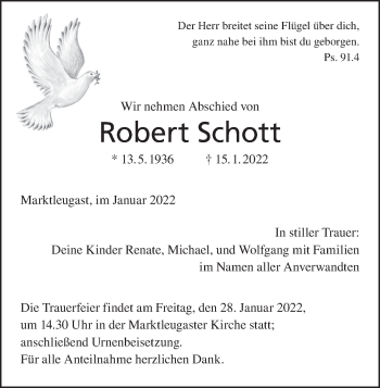 Anzeige von Robert Schott von MGO