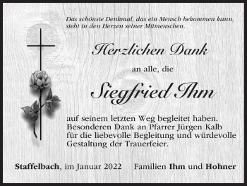 Anzeige von Siegfried Ihm von MGO