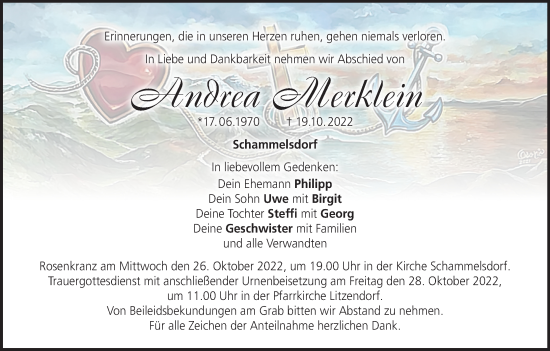 Anzeige von Andrea Merklein von MGO