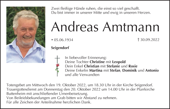 Anzeige von Andreas Amtmann von MGO