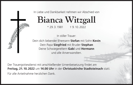 Anzeige von Bianca Witzgall von MGO