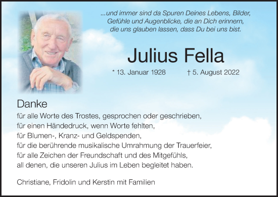 Anzeige von Julius Fella von MGO