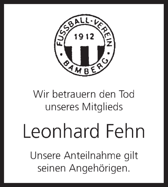 Anzeige von Leonhard Fehn von MGO