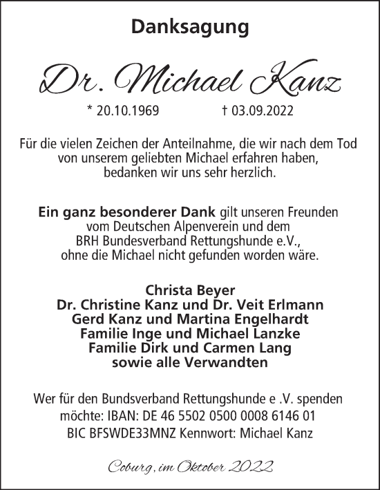 Anzeige von Michael Kanz von MGO