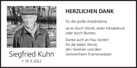 Anzeige von Siegfried Kuhn von MGO