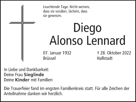 Anzeige von Alonso Lennard von MGO