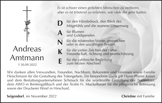 Anzeige von Andreas Amtmann von MGO