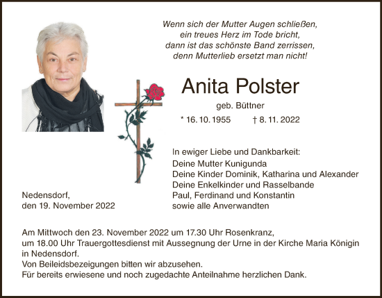 Anzeige von Anita Polster von MGO