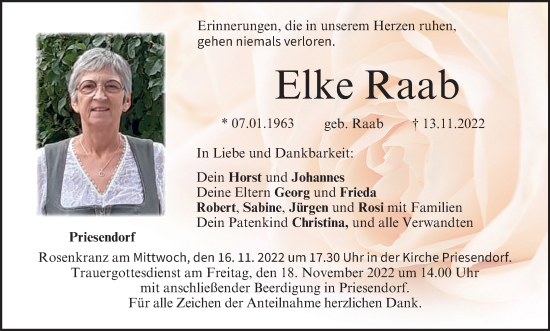Anzeige von Elke Raab von MGO