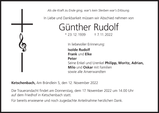 Anzeige von Günther Rudolf von MGO