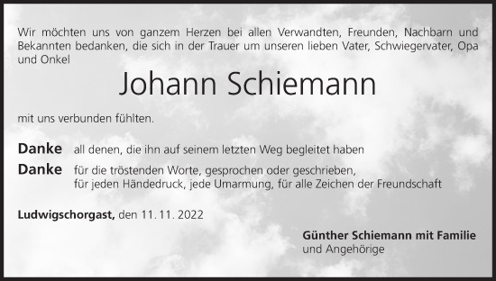 Anzeige von Johann Schiemann von MGO