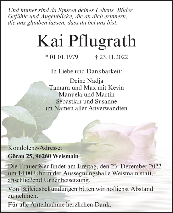 Anzeige von Kai Pflugrath von MGO