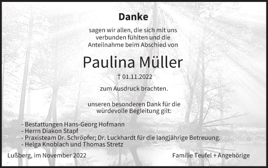 Anzeige von Paulina Müller von MGO