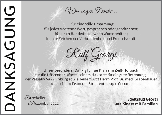 Anzeige von Ralf Georgi von MGO