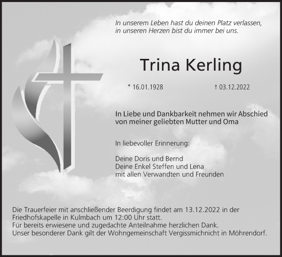 Anzeige von Trina Kerling von MGO