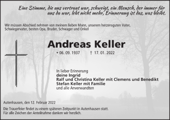 Anzeige von Andreas Keller von MGO