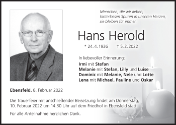Anzeige von Haans Herold von MGO