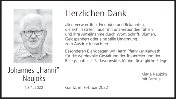 Anzeige von Johannes Naujoks von MGO