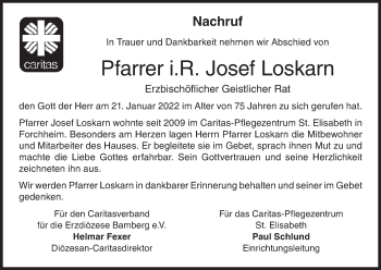Anzeige von Josef Loskarn von MGO