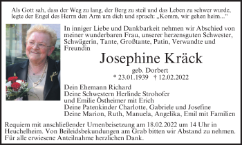Anzeige von Josephine Kräck von MGO