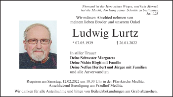 Anzeige von Ludwig Lurtz von MGO